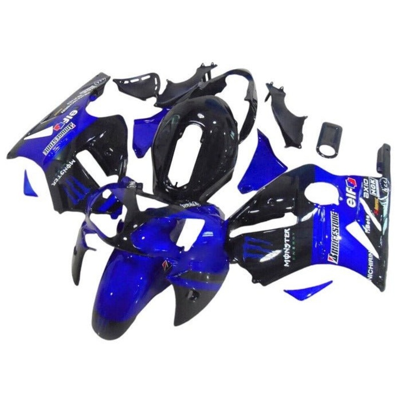 Fairing kit for a Kawasaki Ninja ZX12R (2000-2001) Blue, Black, Bridgestone No Seat Cowl No Bolt Kit No Tank