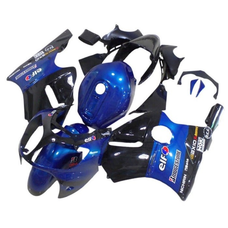 Fairing kit for a Kawasaki Ninja ZX12R (2000-2001) Blue, Black, Elf No Seat Cowl No Bolt Kit No Tank
