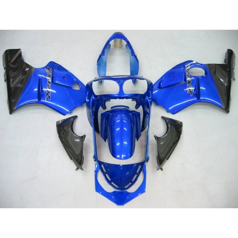 Fairing kit for a Kawasaki Ninja ZX12R (2000-2001) Blue, Black No Seat Cowl No Bolt Kit No Tank