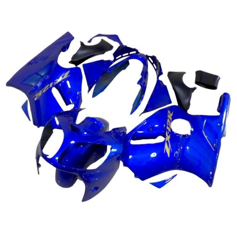 Fairing kit for a Kawasaki Ninja ZX12R (2000-2001) Blue, Gold No Seat Cowl No Bolt Kit No Tank