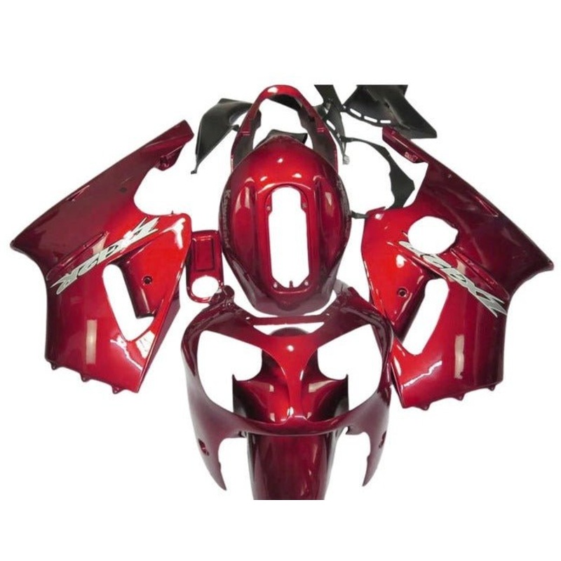 Fairing kit for a Kawasaki Ninja ZX12R (2000-2001) Dark Red No Seat Cowl No Bolt Kit No Tank