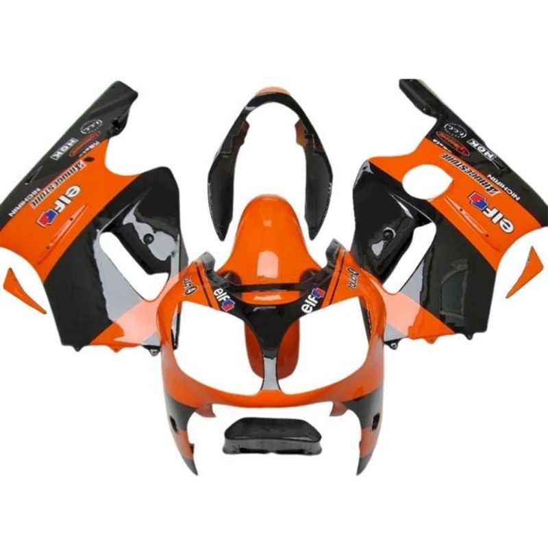 Fairing kit for a Kawasaki Ninja ZX12R (2000-2001) Orange, Black, Elf No Seat Cowl No Bolt Kit No Tank