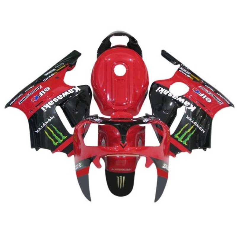 Fairing kit for a KAWASAKI NINJA ZX12R (2002-2006) Red, Black, Monster No Seat Cowl No Bolt Kit No Tank