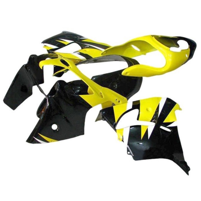 Fairing Kit for a Kawasaki ZX-9R (2000-2001) Yellow, Black CLEAR WINDSCREEN: FREE NO SEAT COWL NO BOLT KIT