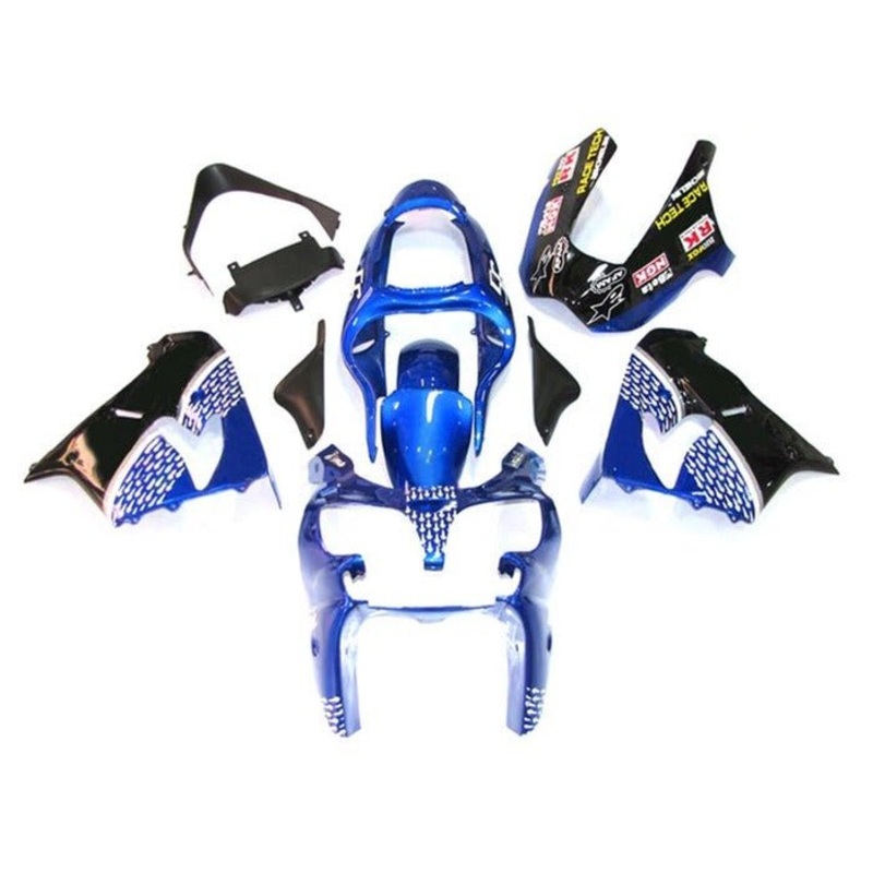 Fairing Kit for a Kawasaki ZX-9R (2002-2003) Blue, Black, White Arrows CLEAR WINDSCREEN: FREE NO SEAT COWL NO BOLT KIT