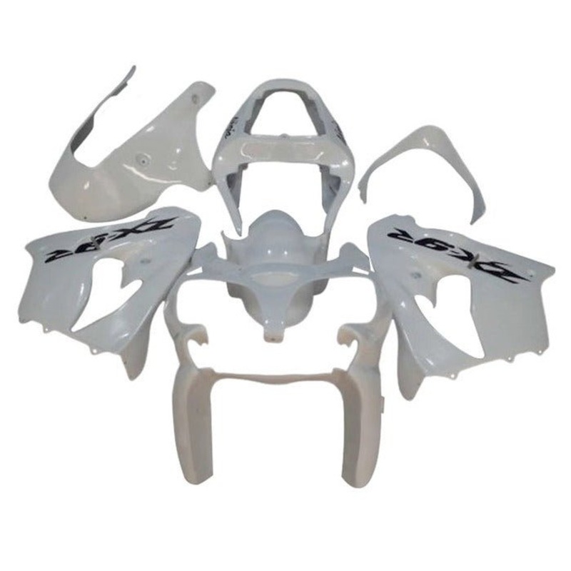 Fairing Kit for a Kawasaki ZX-9R (2002-2003) White CLEAR WINDSCREEN: FREE NO SEAT COWL NO BOLT KIT