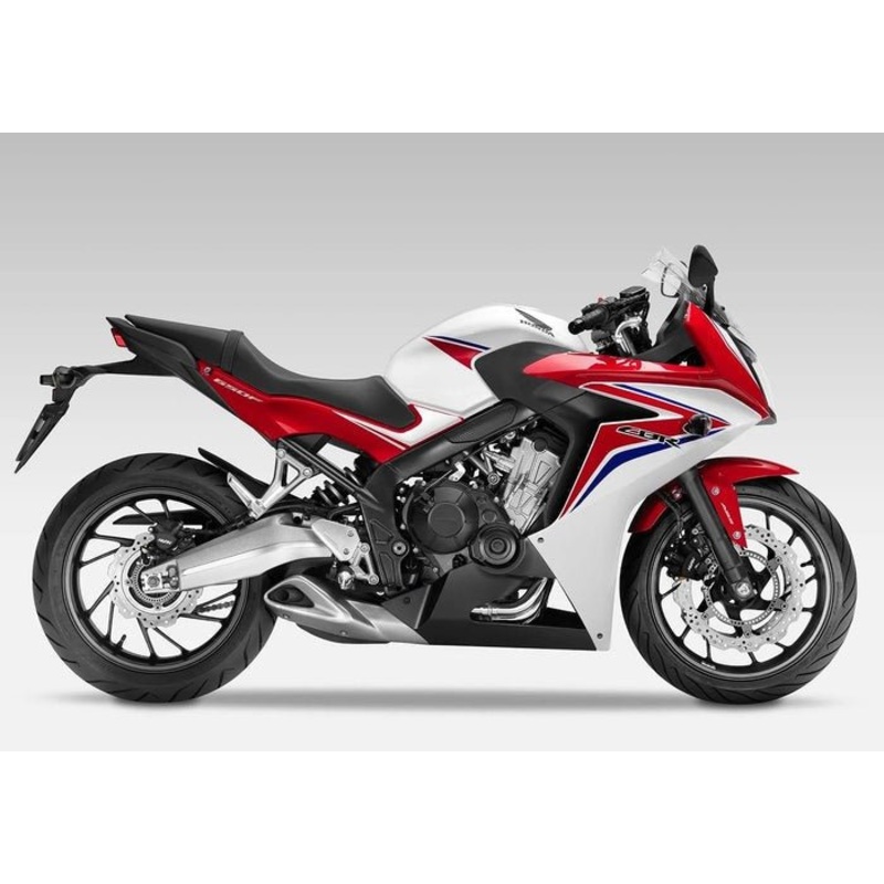 Honda CBR650F Fairings (2017-2018) Red, White, Blue No Bolt Kit Free Clear Windscreen
