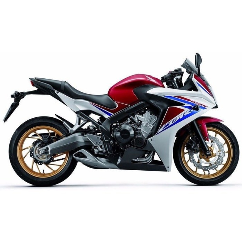 Honda CBR650F Fairings (2017-2018) White, Red, Blue No Bolt Kit Free Clear Windscreen
