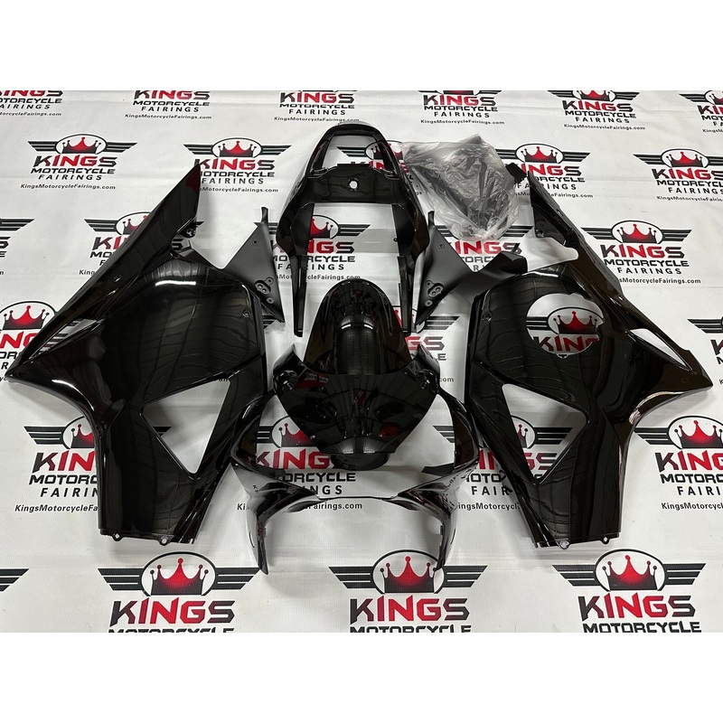HONDA CBR900RR 954 (2002-2003) All Black Fairings Clear Windscreen: Free No Bolt Kit