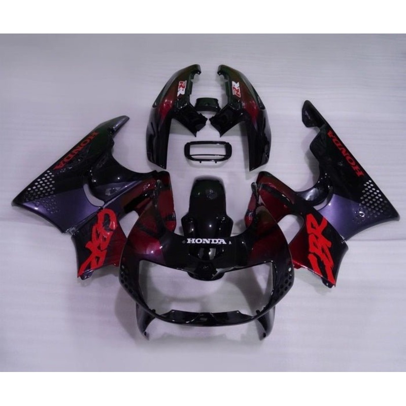 Honda CBR900RR Fairings (1994-1995) Black, Red, Purple Free Clear Windscreen No Bolt Kit