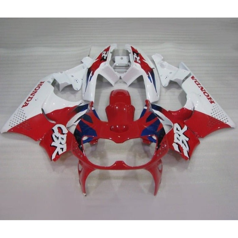 Honda CBR900RR Fairings (1994-1995) Red, White, Blue Free Clear Windscreen No Bolt Kit