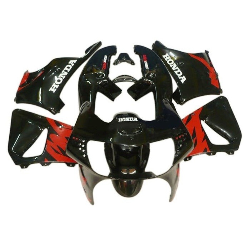Honda CBR900RR Fairings (1998-1999) Black, Red, White Free Clear Windscreen No Bolt Kit