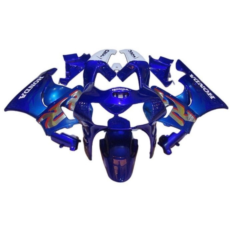 Honda CBR900RR Fairings (1998-1999) Blue Free Clear Windscreen No Bolt Kit