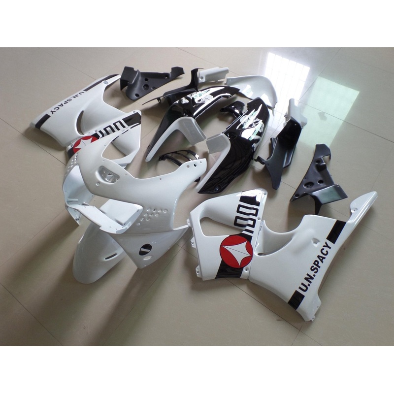 Honda CBR900RR Fairings (1998-1999) White, Black, Red, Skulls Free Clear Windscreen No Bolt Kit