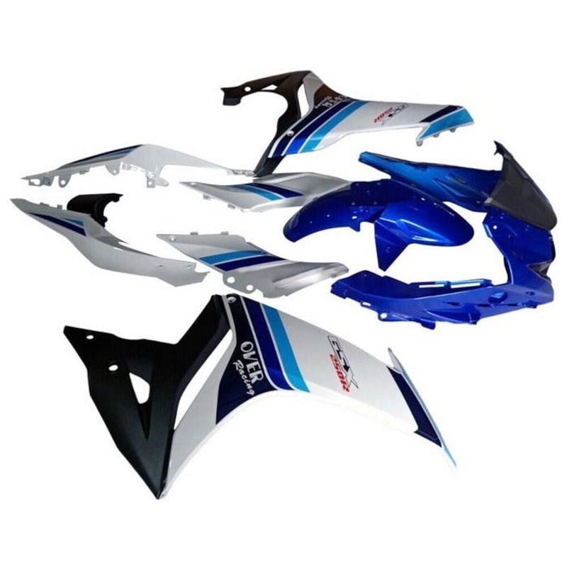 Suzuki GSX250R (2017-2021) White, Blue, Light Blue Fairings No Seat Cowl No Bolt Kit No Tank