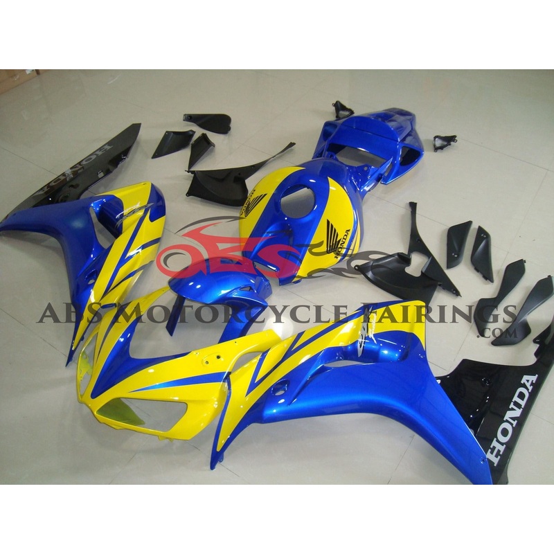Honda CBR1000RR (2006-2007) Yellow & Blue Fairings No Seat Cowl No Bolt Kit No Tank