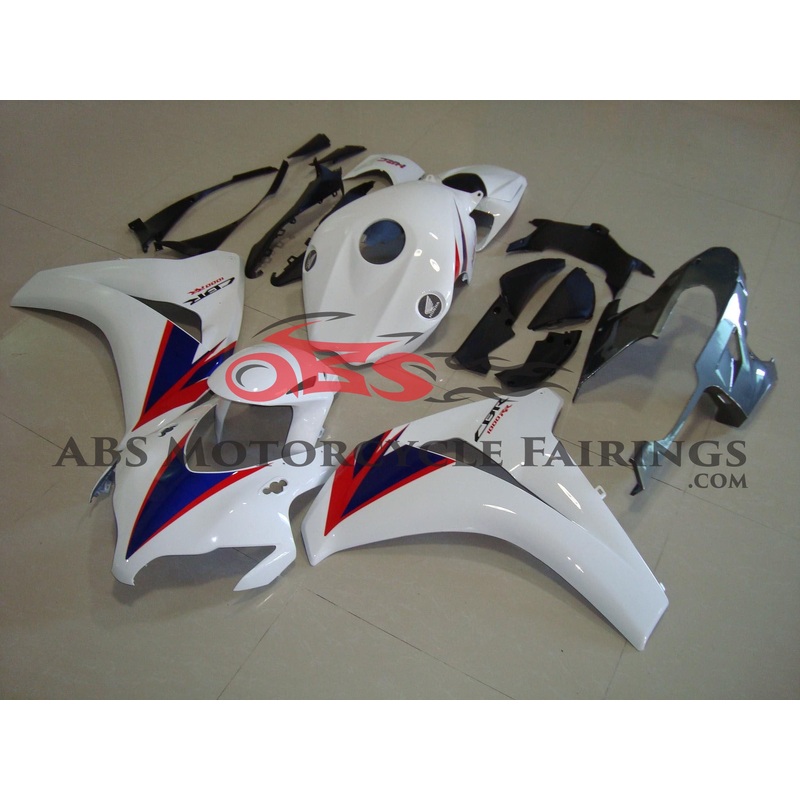 Honda CBR1000RR (2008-2011) White, Blue & Red Fairings No Seat Cowl No Bolt Kit No Tank