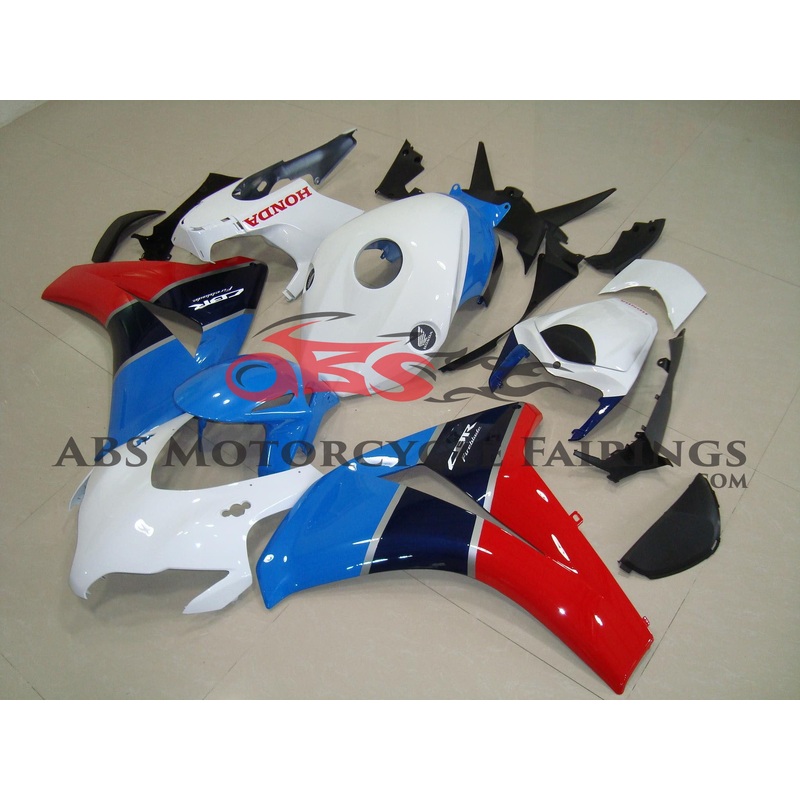 Honda CBR1000RR (2008-2011) White, Blue, Red Fireblade Fairings No Seat Cowl No Bolt Kit No Tank
