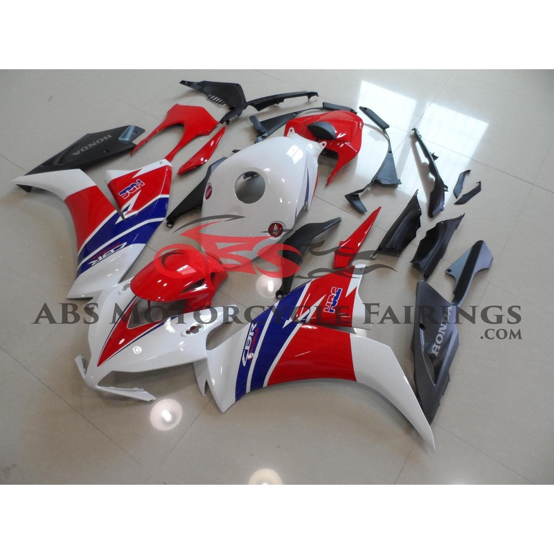 Honda CBR1000RR (2012-2016) White, Red and Blue HRC Fairings No Seat Cowl No Bolt Kit No Tank