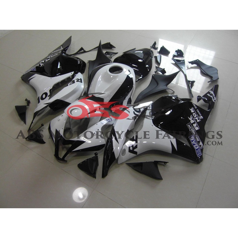 Honda CBR600RR (2009-2012) White & Black Repsol Fairings No Seat Cowl No Bolt Kit No Tank