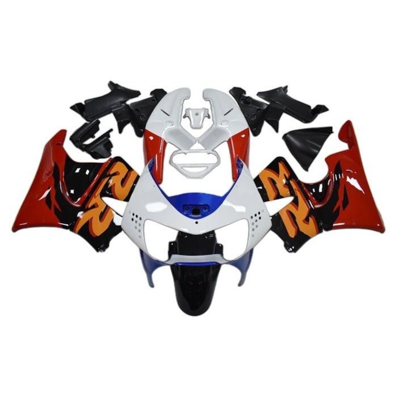 Honda CBR900RR Fairings (1998-1999) White, Black, Red, Blue Free Clear Windscreen No Bolt Kit