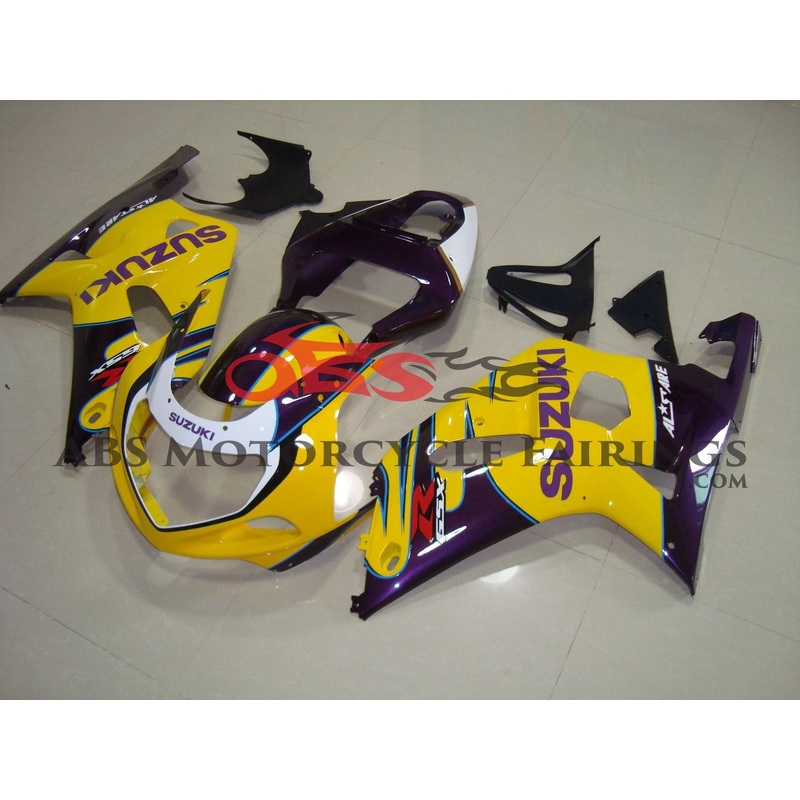 Suzuki GSXR600 (2000-2003) Yellow, Purple & White Fairings No Seat Cowl No Bolt Kit No Tank