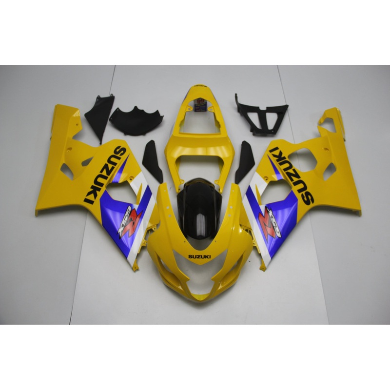 Suzuki GSXR750 (2004-2005) Yellow, Blue & White Fairings No Seat Cowl No Bolt Kit No Tank