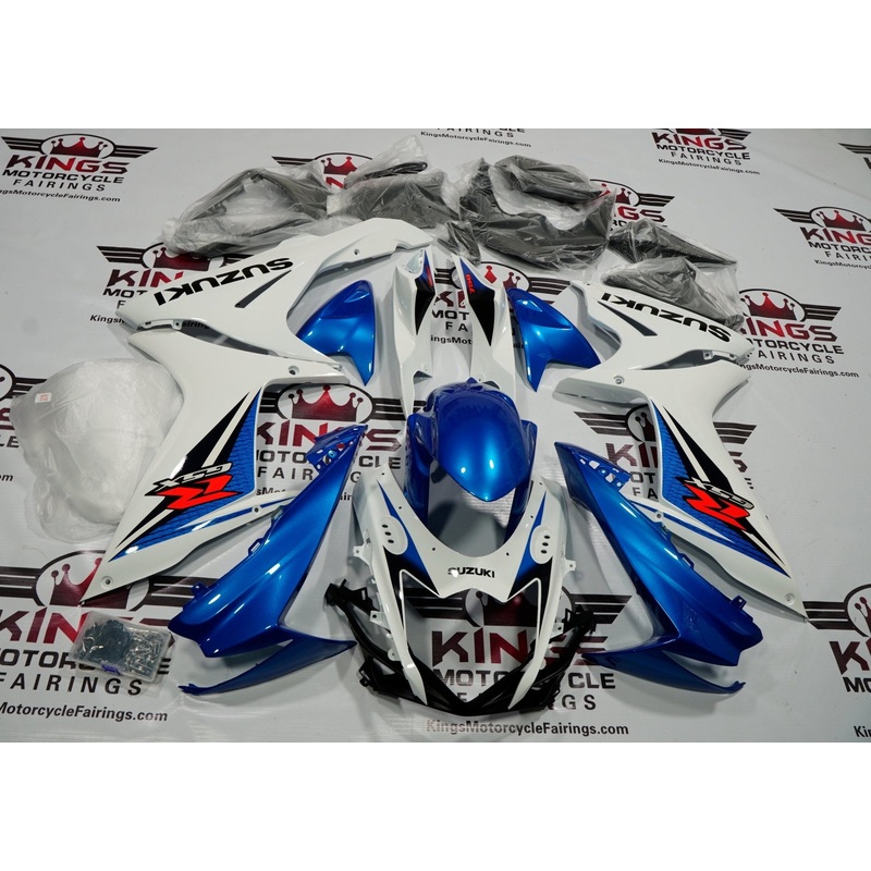 Suzuki GSXR750 (2011-2023) Blue, White Fairings No Seat Cowl No Bolt Kit No Tank