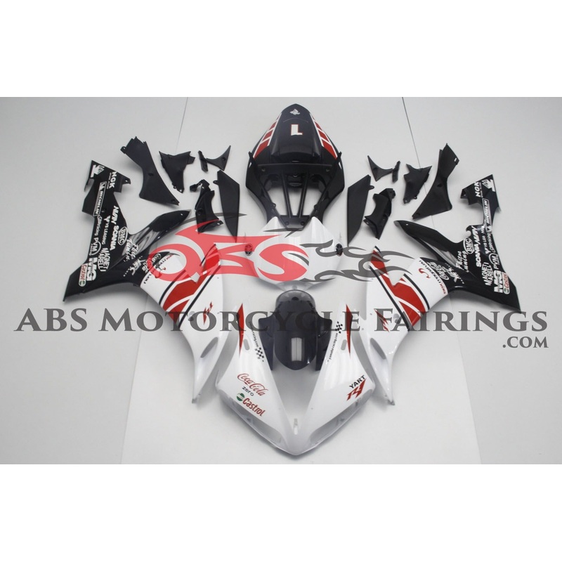 Yamaha YZF-R1 (2004-2006) White, Black & Red Yart Fairings No Seat Cowl No Bolt Kit No Tank