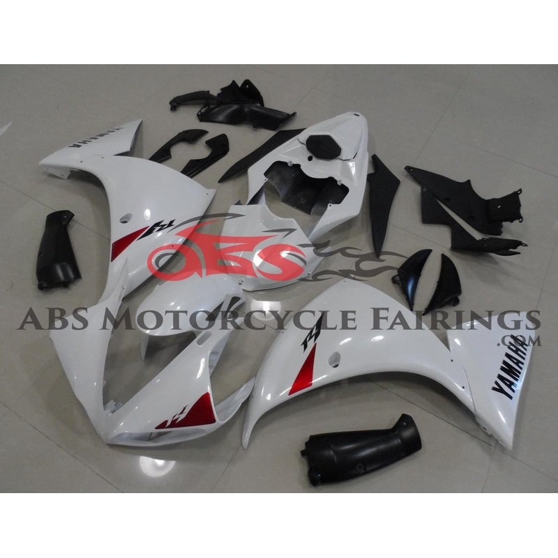 Yamaha YZF-R1 (2009-2011) White Fairings No Seat Cowl No Bolt Kit No Tank