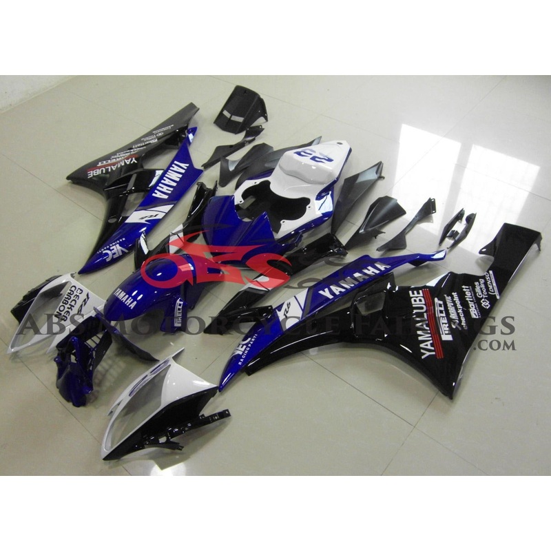 Yamaha YZF-R6 (2006-2007) Blue, Black & White Fairings No Seat Cowl No Bolt Kit No Tank