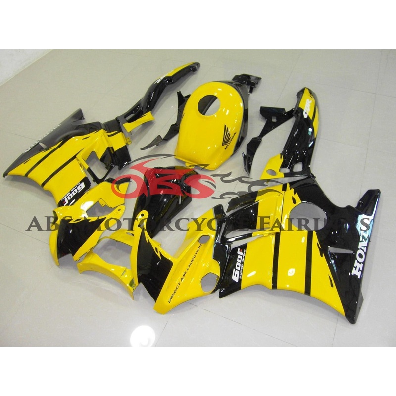 Yellow & Black 1991-1994 Honda CBR600FS Yellow & Black Clear (Injection Mold) Select Bolt Kit