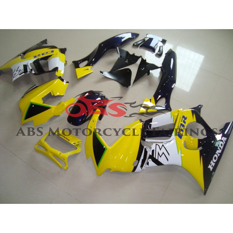 Yellow & Black 1997-1998 Honda CBR600FS Yellow & Black Clear (Injection Mold) Select Bolt Kit