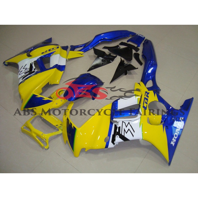 Yellow & Blue 1997-1998 Honda CBR600FS Yellow & Blue Clear (Injection Mold) Select Bolt Kit