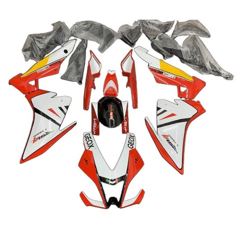 Aprilia RSV4 1000 (2009-2015) White, Red, Yellow Fairings No Bolt Kit No Seat Cowl Free Clear Windscreen