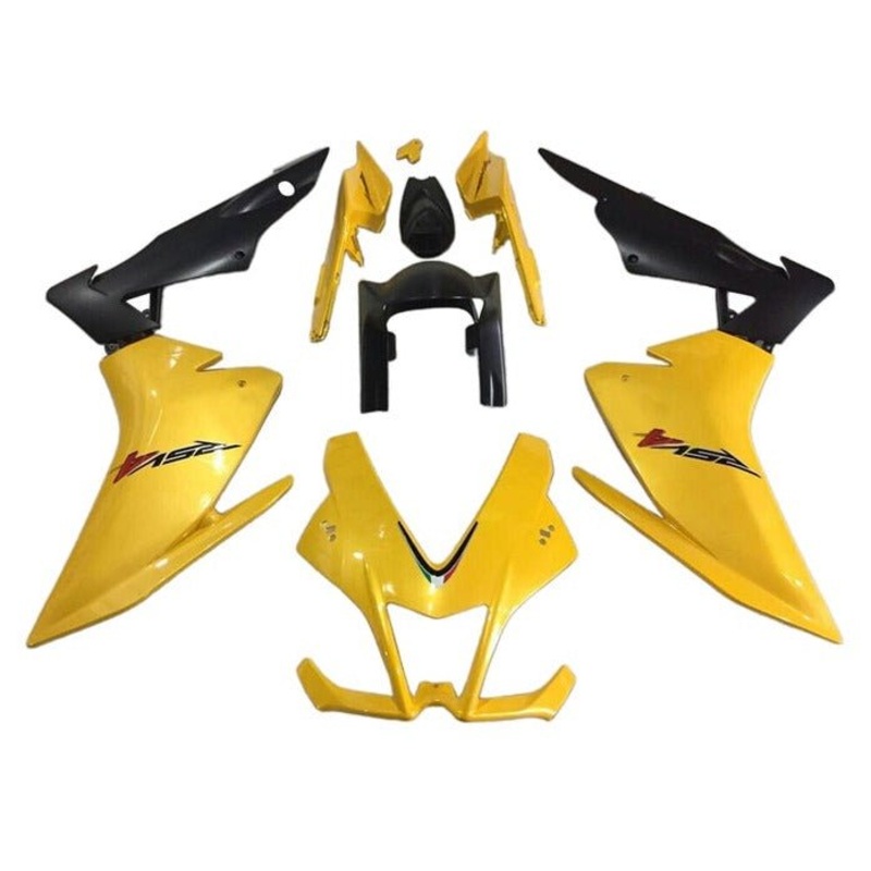 Aprilia RSV4 1000 (2009-2015) Yellow Fairings No Bolt Kit No Seat Cowl Free Clear Windscreen