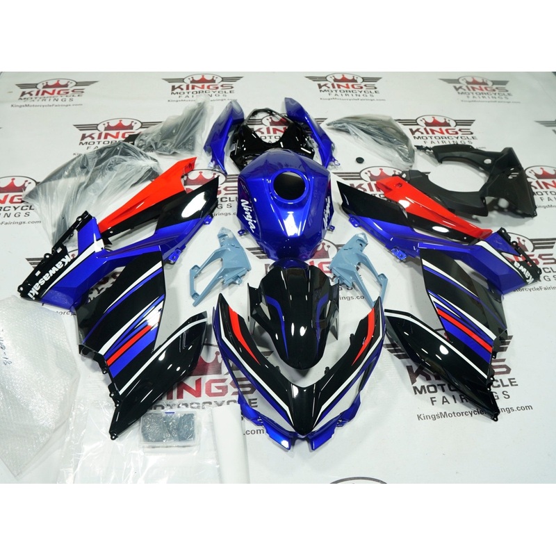 Fairings for Kawasaki Ninja 400 (2018-2023) Blue, Black, White, Red No Tank No Seat Cowl No Bolt Kit