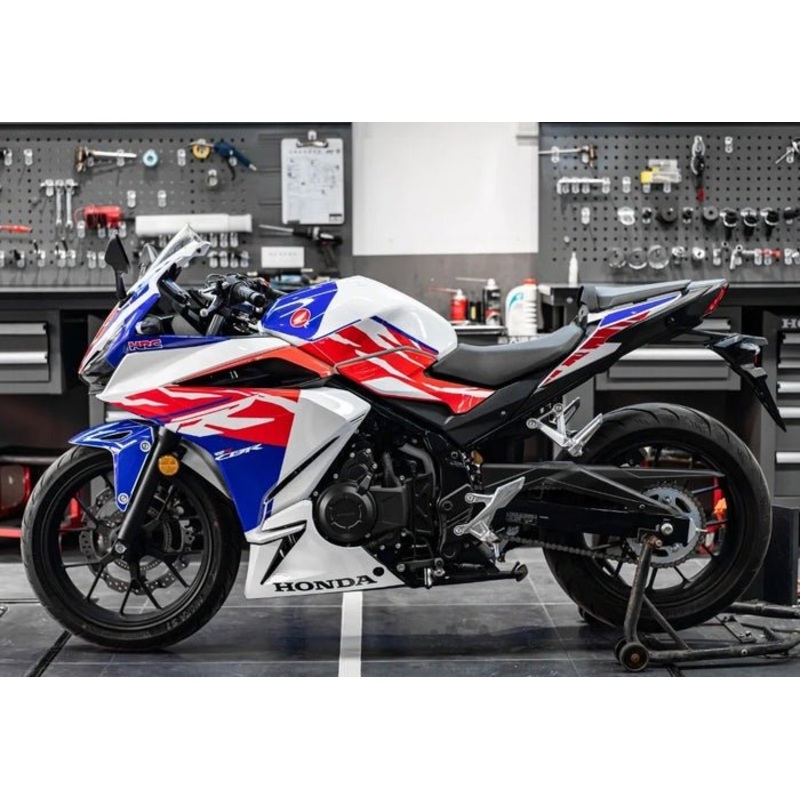 Honda CBR400R Fairings (2022) White, Red, Blue No Seat Cowl No Bolt Kit No Tank
