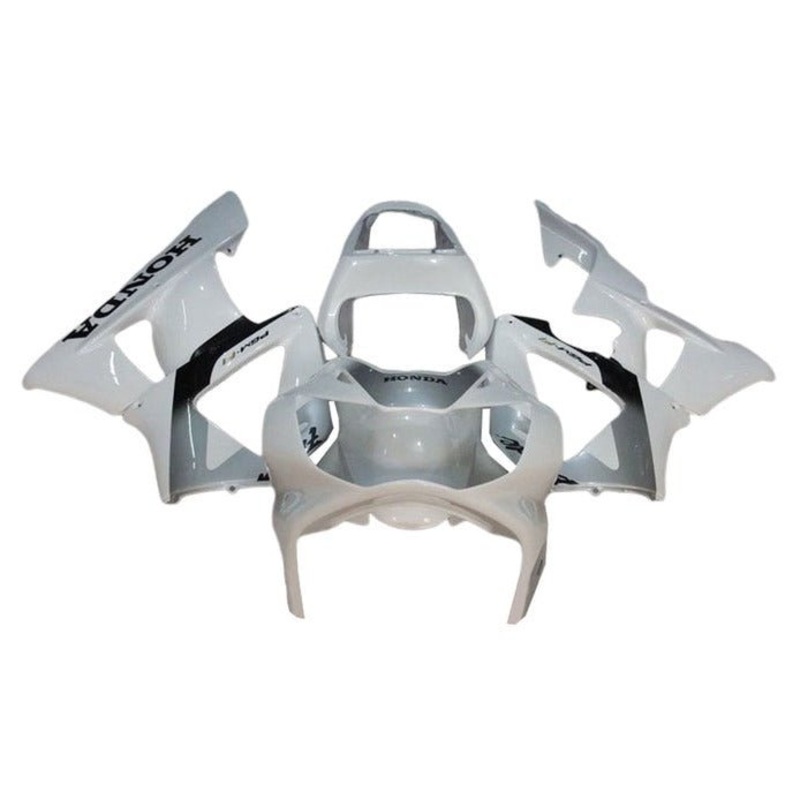 Honda CBR900RR 929 (2000-2001) White, Gray, Black Fairings Clear Windscreen: Free No Bolt Kit
