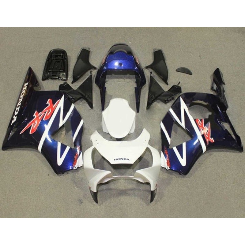 HONDA CBR900RR 954 (2002-2003) Blue, White, Red Fairings Clear Windscreen: Free No Bolt Kit