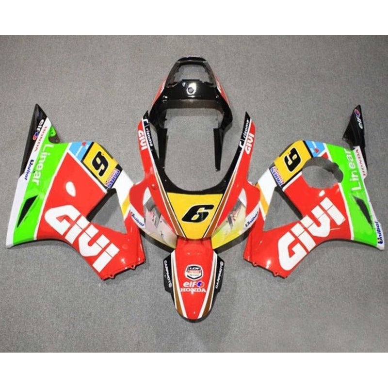HONDA CBR900RR 954 (2002-2003) Red Givi Fairings Clear Windscreen: Free No Bolt Kit