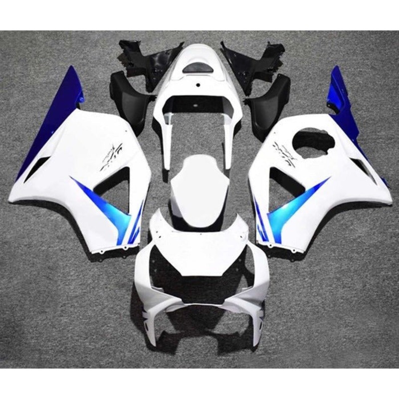 HONDA CBR900RR 954 (2002-2003) White, Blue Fairings Clear Windscreen: Free No Bolt Kit