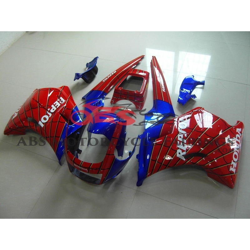 Spiderman Red & Blue 1987 Honda NSR250R MC17 Spiderman Red & Blue Clear (Injection Mold) Select Bolt Kit