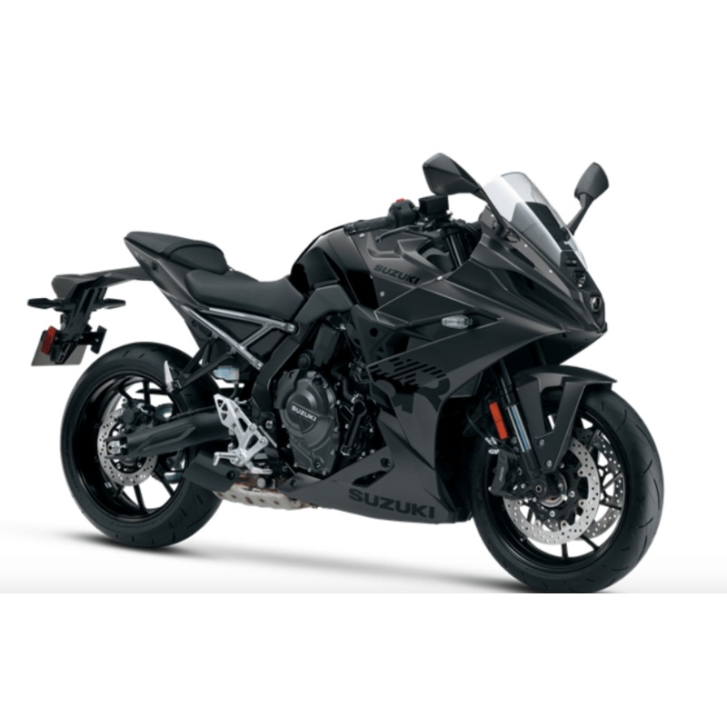 Suzuki GSX-8R Fairings (2024-2025) Matte Black Free Clear Windscreen No Bolt Kit