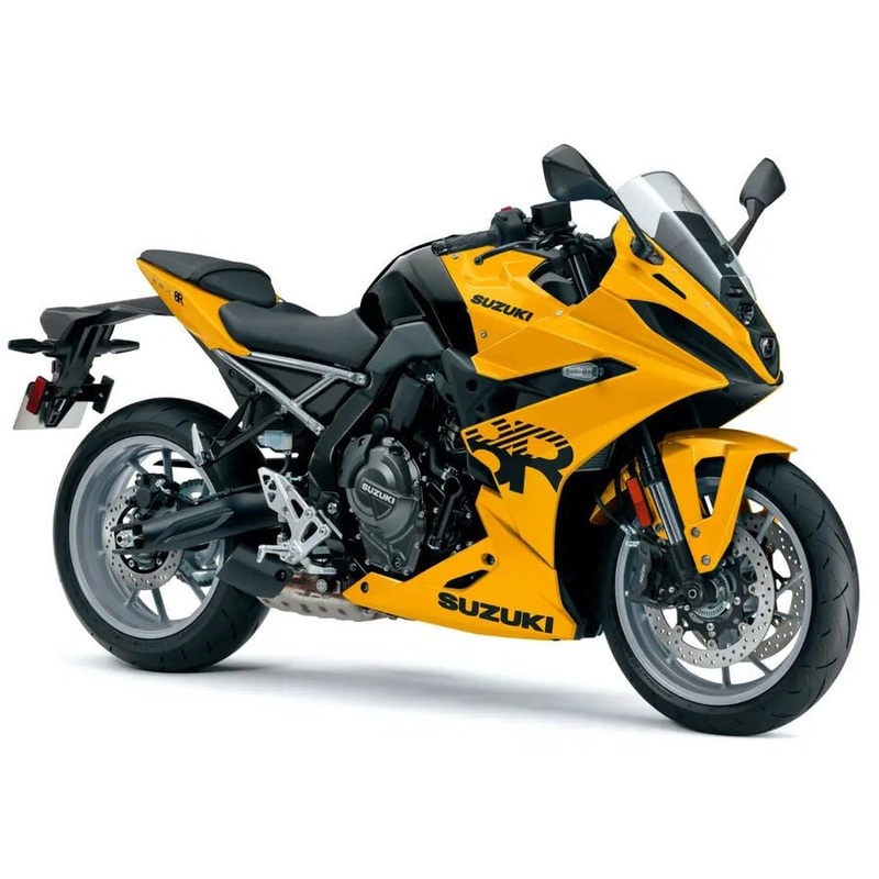 Suzuki GSX-8R Fairings (2024-2025) Yellow Free Clear Windscreen No Bolt Kit