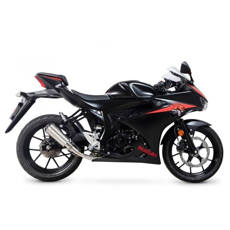 Suzuki GSXR125 Fairings (2017-2025) Black, Red Stripe Free Clear Windscreen No Bolt Kit