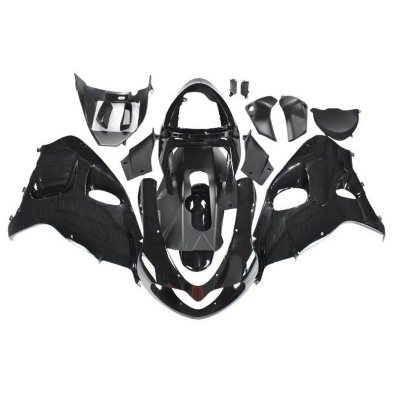 Suzuki TL1000R (1998-2003) Black Fairings Clear Windscreen: Free No Bolt Kit No Tank Cover