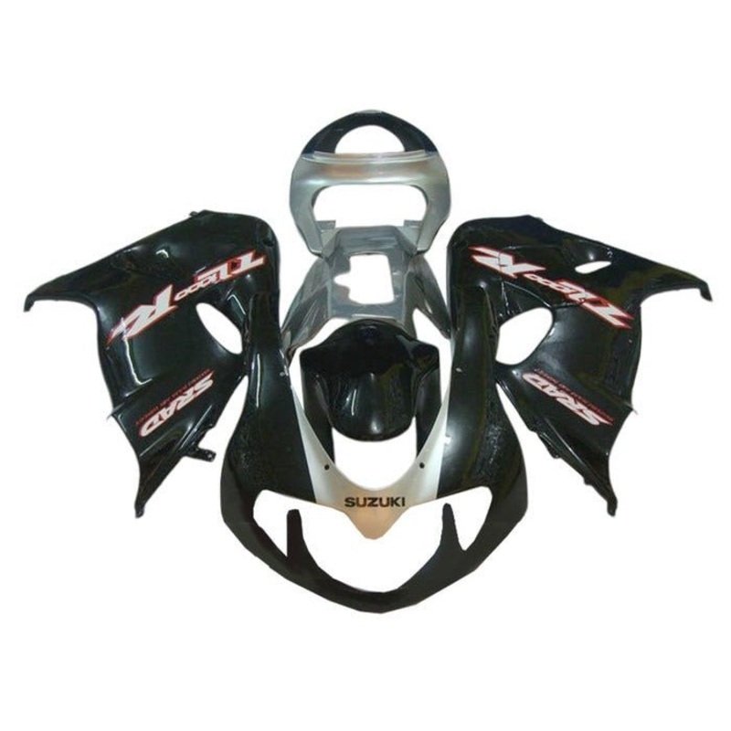 Suzuki TL1000R (1998-2003) Black, Gray, Red Fairings Clear Windscreen: Free No Bolt Kit No Tank Cover