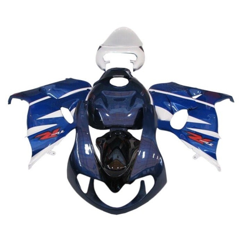 Suzuki TL1000R (1998-2003) Dark Blue, White, Black, Blue Fairings Clear Windscreen: Free No Bolt Kit No Tank Cover