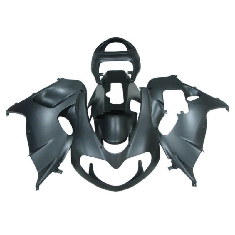 Suzuki TL1000R (1998-2003) Matte Black Fairings Clear Windscreen: Free No Bolt Kit No Tank Cover